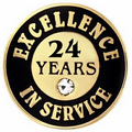 Excellence In Service Pin - 24 years